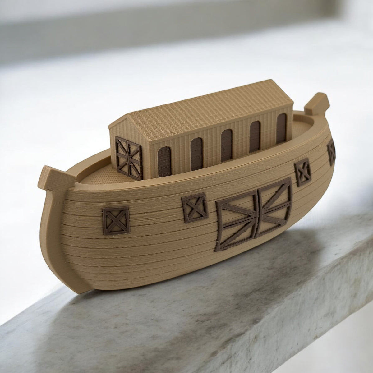 Noah's Ark Floating 6 inch Bath Boat from TUBTASTIC, pretend play, cake topper, bible, baby shower