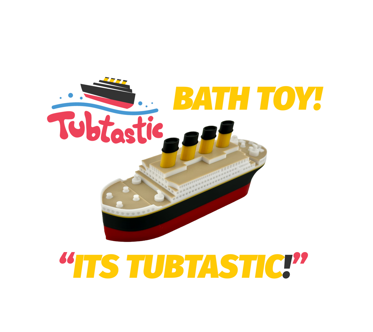 The Original Floating Titanic Bath Toy from Tubtastic with free large Iceberg. Bath toy, Pool toy, RMS Titanic.